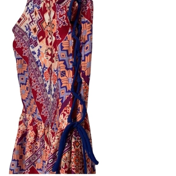 Xhilaration Bright Geometric Adjustable Sizing Dress Sz M - Picture 3 of 9